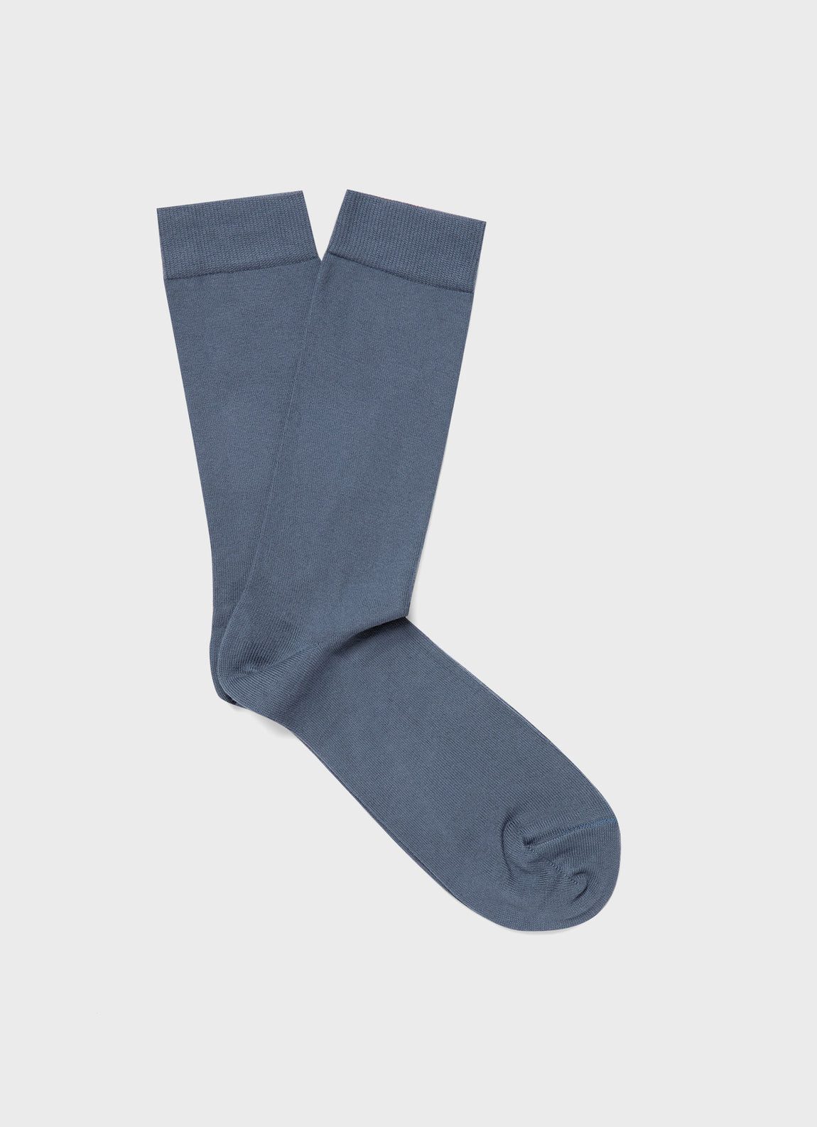 Men's Cotton Socks in Slate Blue | Sunspel