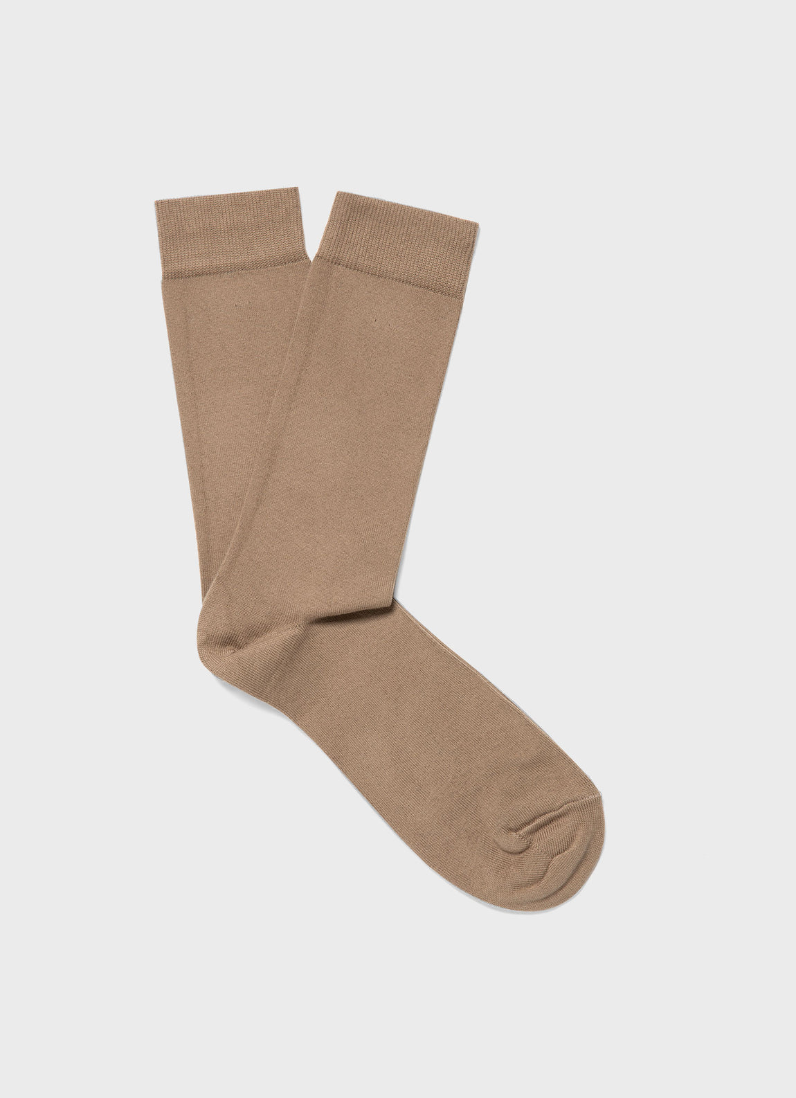 Men's Cotton Socks in Dark Stone Sunspel