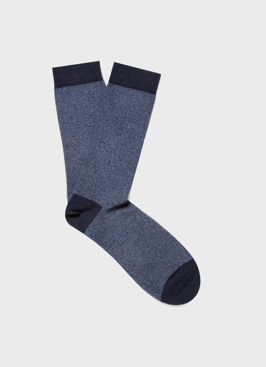 Men's Cotton Socks in Navy Blue Twist