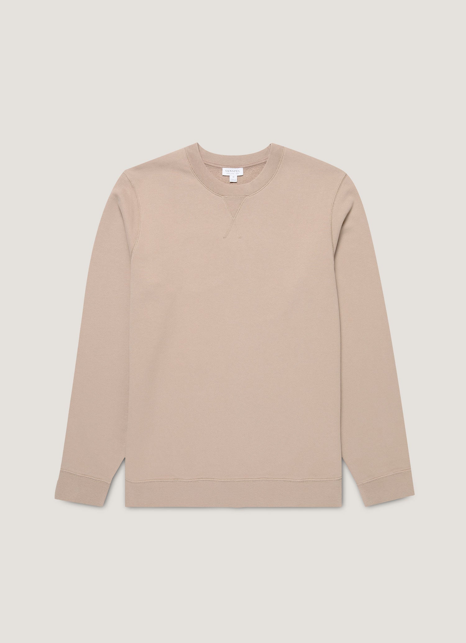 Men's Loopback Sweatshirt in Mink | Sunspel