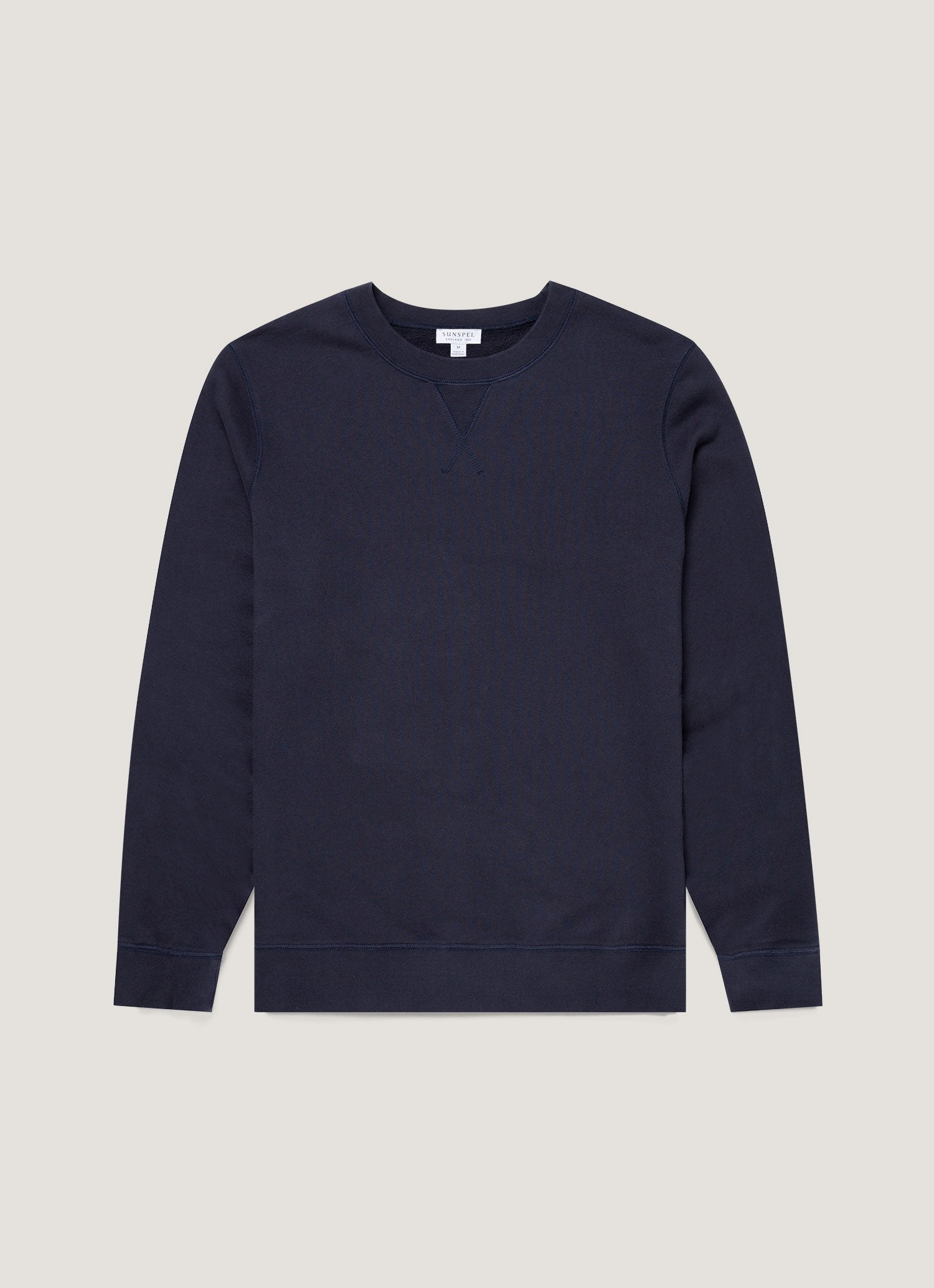 Men's Loopback Sweatshirt in Navy | Sunspel