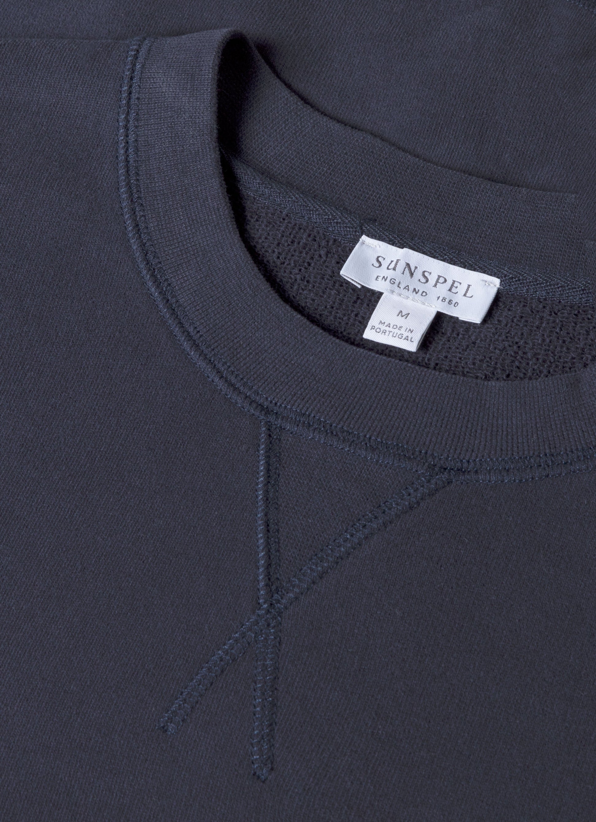 Men's Loopback Sweatshirt in Navy | Sunspel
