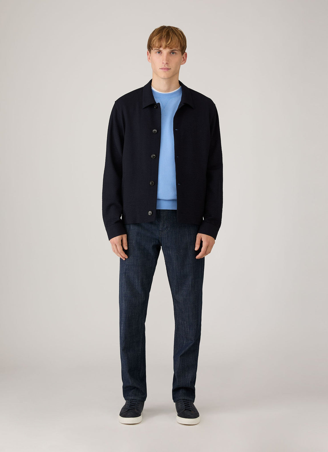 Men's Loopback Sweatshirt in Azure Blue