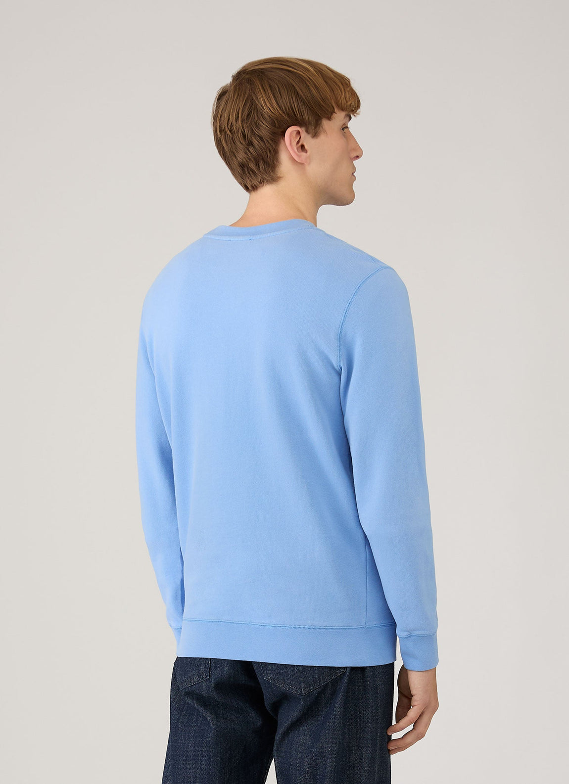 Men's Loopback Sweatshirt in Azure Blue