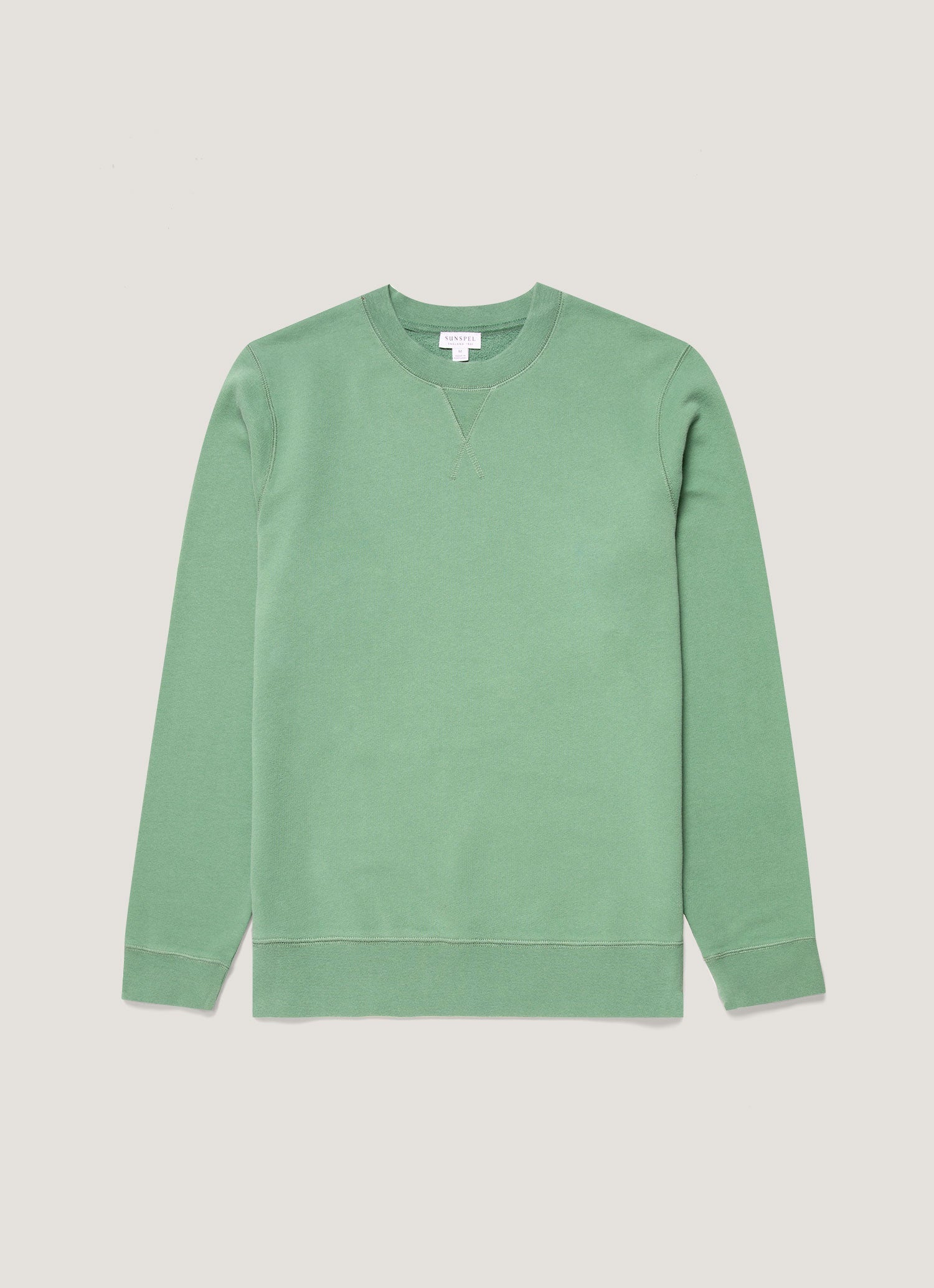 Men's Loopback Sweatshirt in Thyme | Sunspel