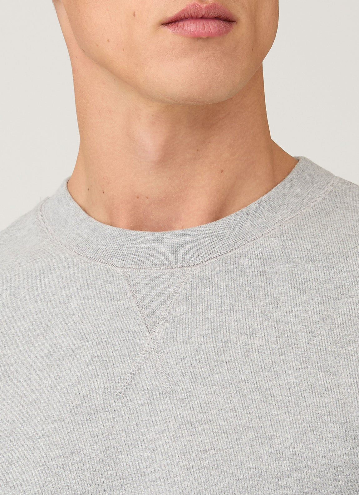 Men's Loopback Sweatshirt in Grey Melange
