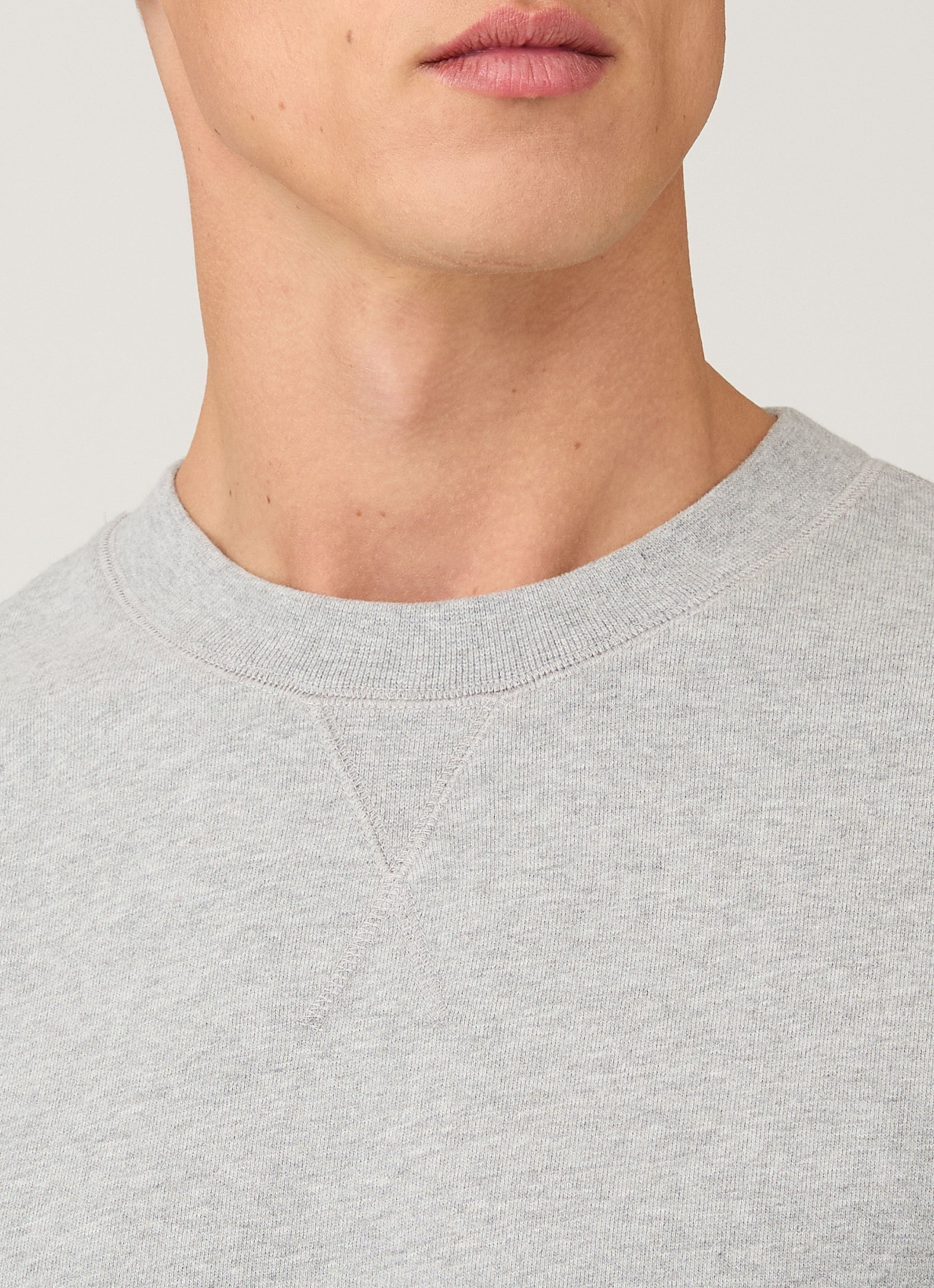 Men's Loopback Sweatshirt in Grey Melange
