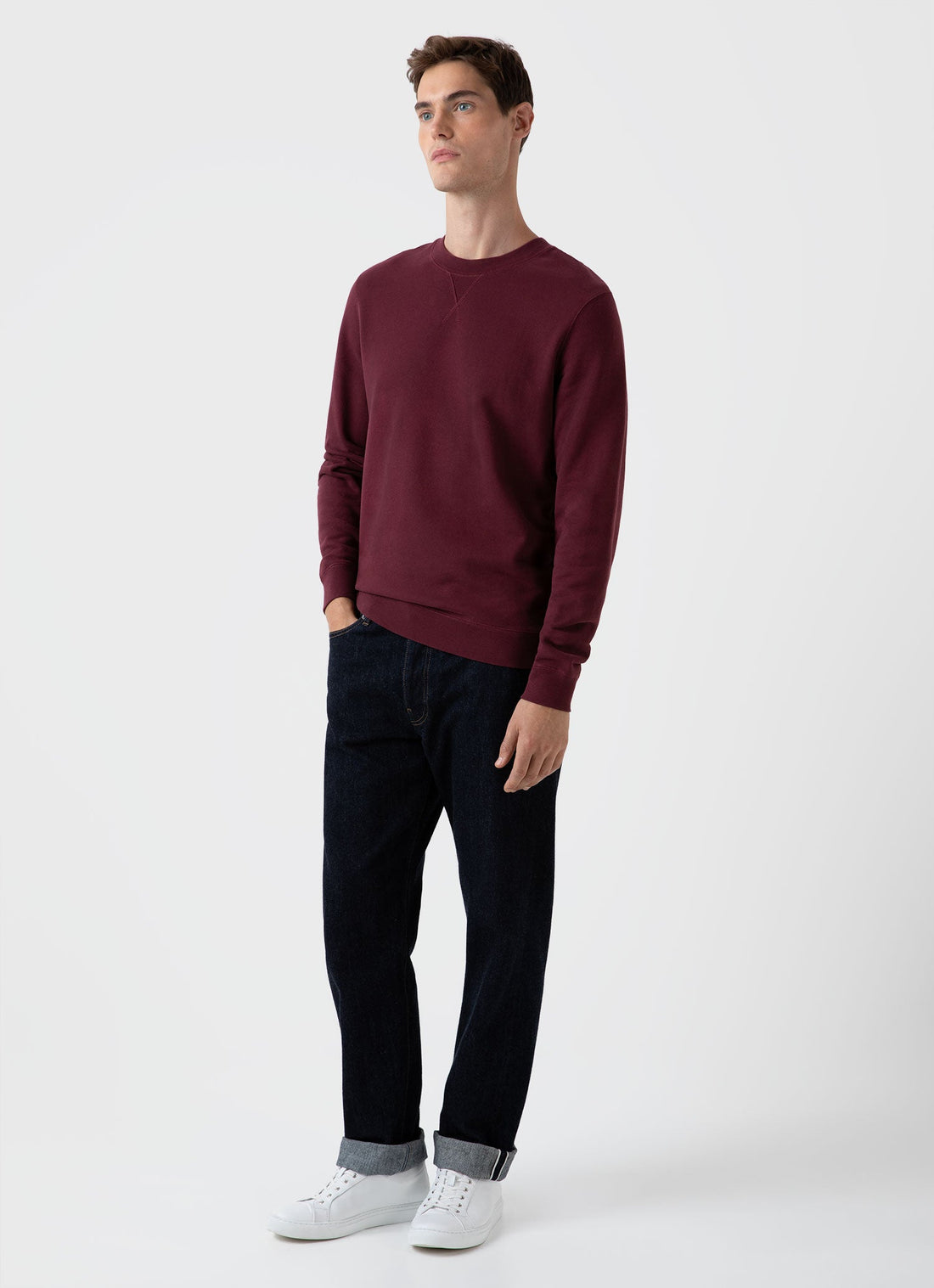 Men's Loopback Sweatshirt in Vino
