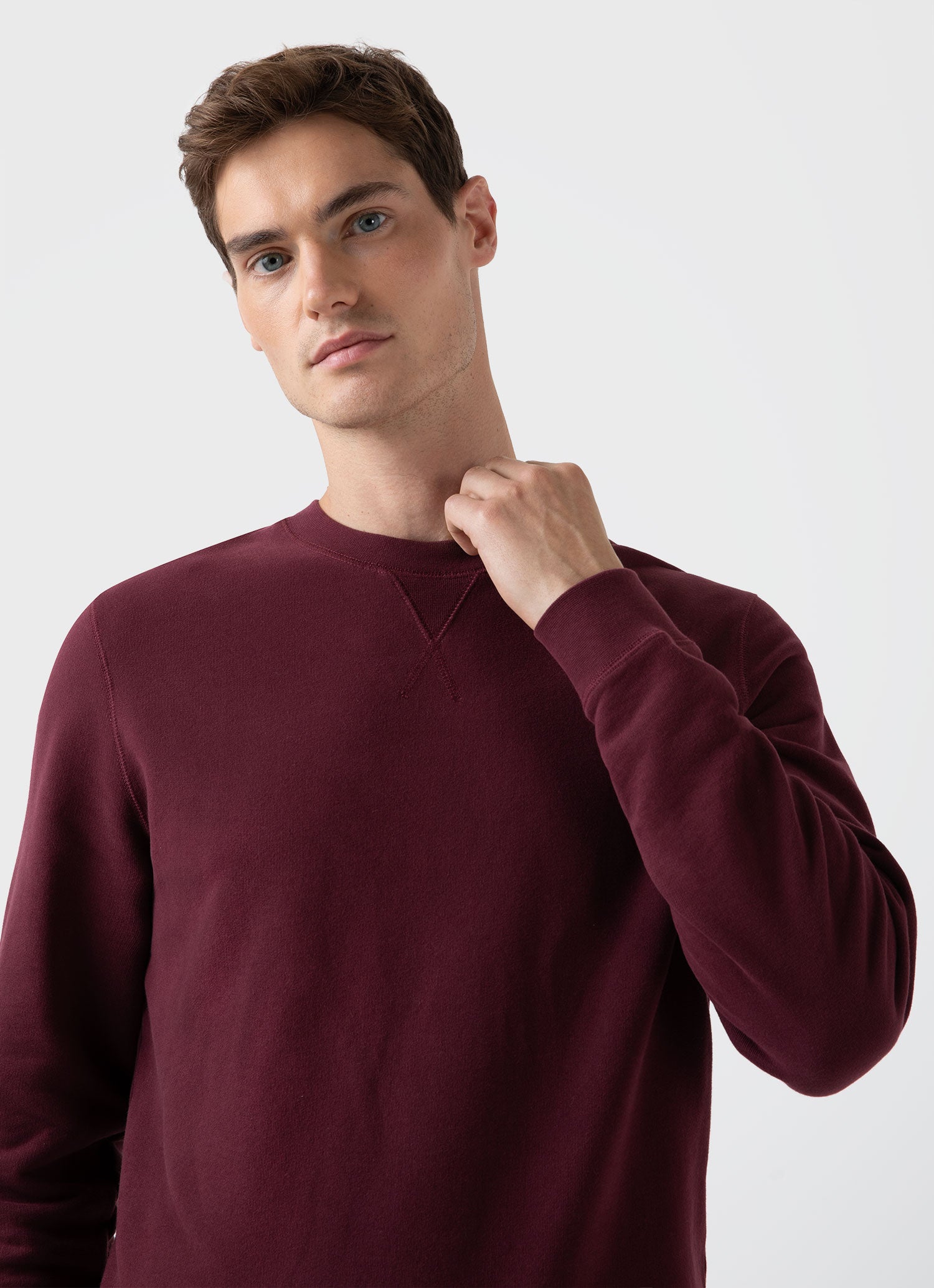 Men's Loopback Sweatshirt in Vino