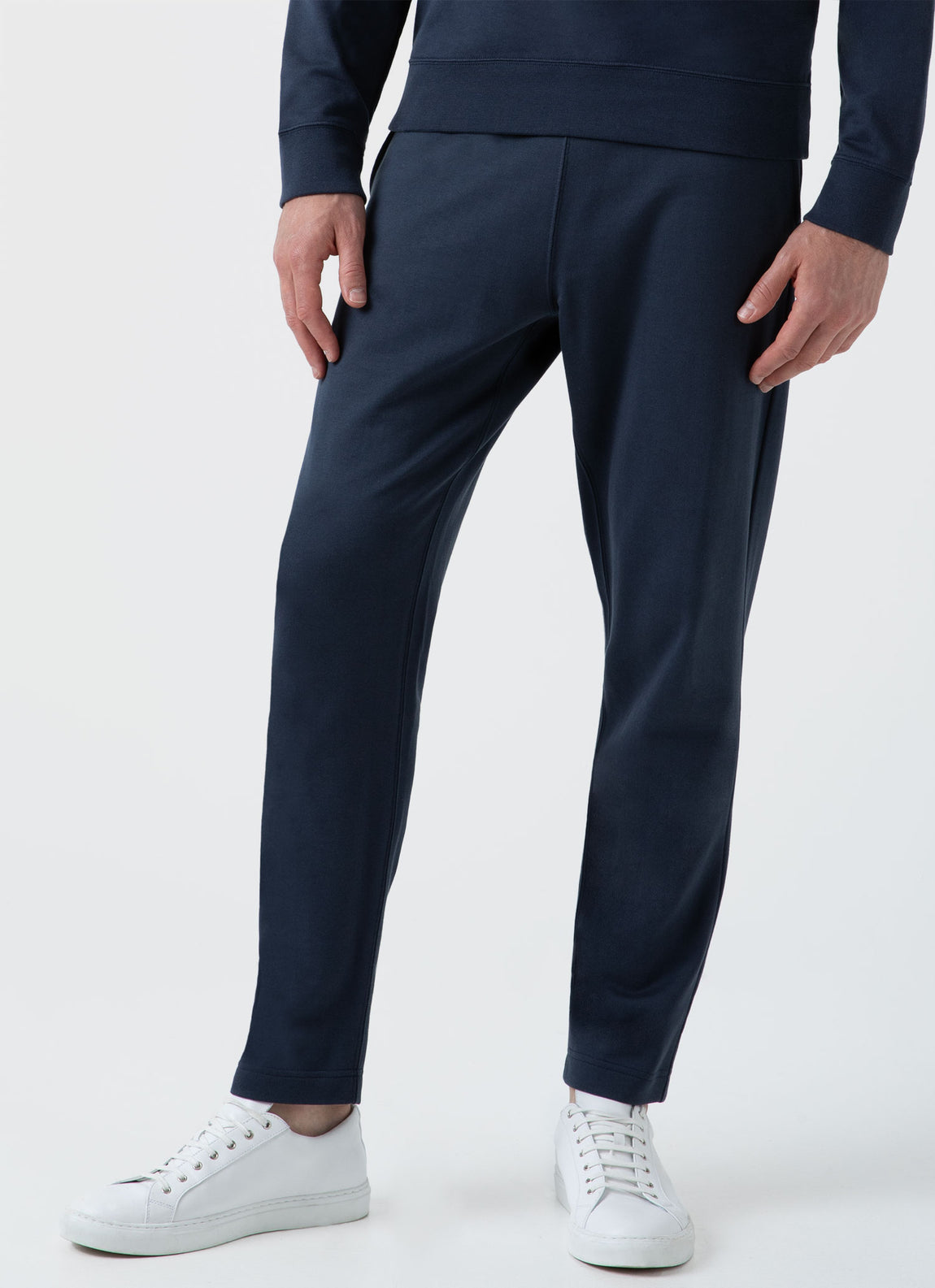 Cotton Isle Men's Drawstring Sweatpants- Blue Haze Medium / Blue Haze
