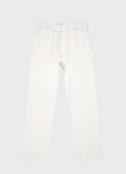Men's Linen Drawstring Trouser in White