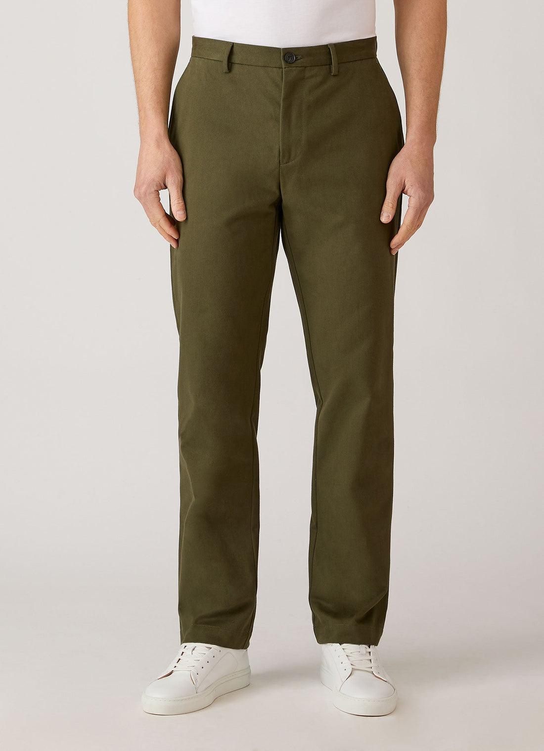 Men's Cotton Drill Trouser in Loden Green