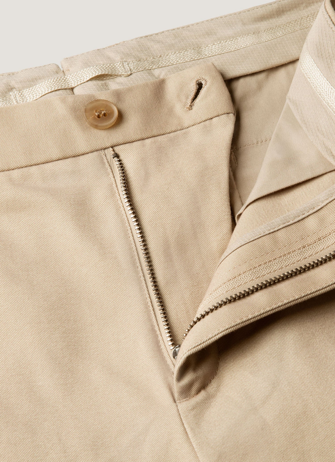 Men's Cotton Drill Trouser in Light Stone