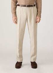 Men's Linen Trouser in Sand
