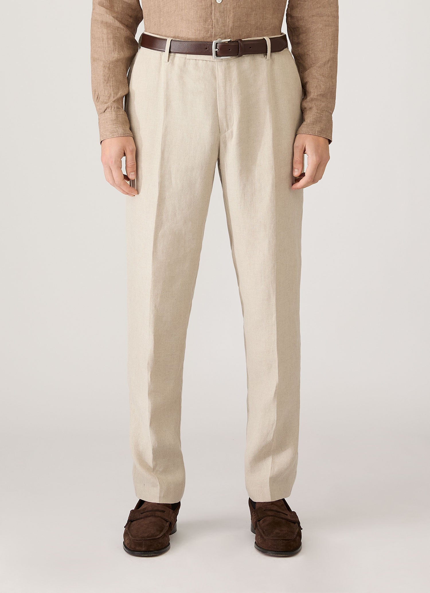 Men's Linen Trouser in Sand