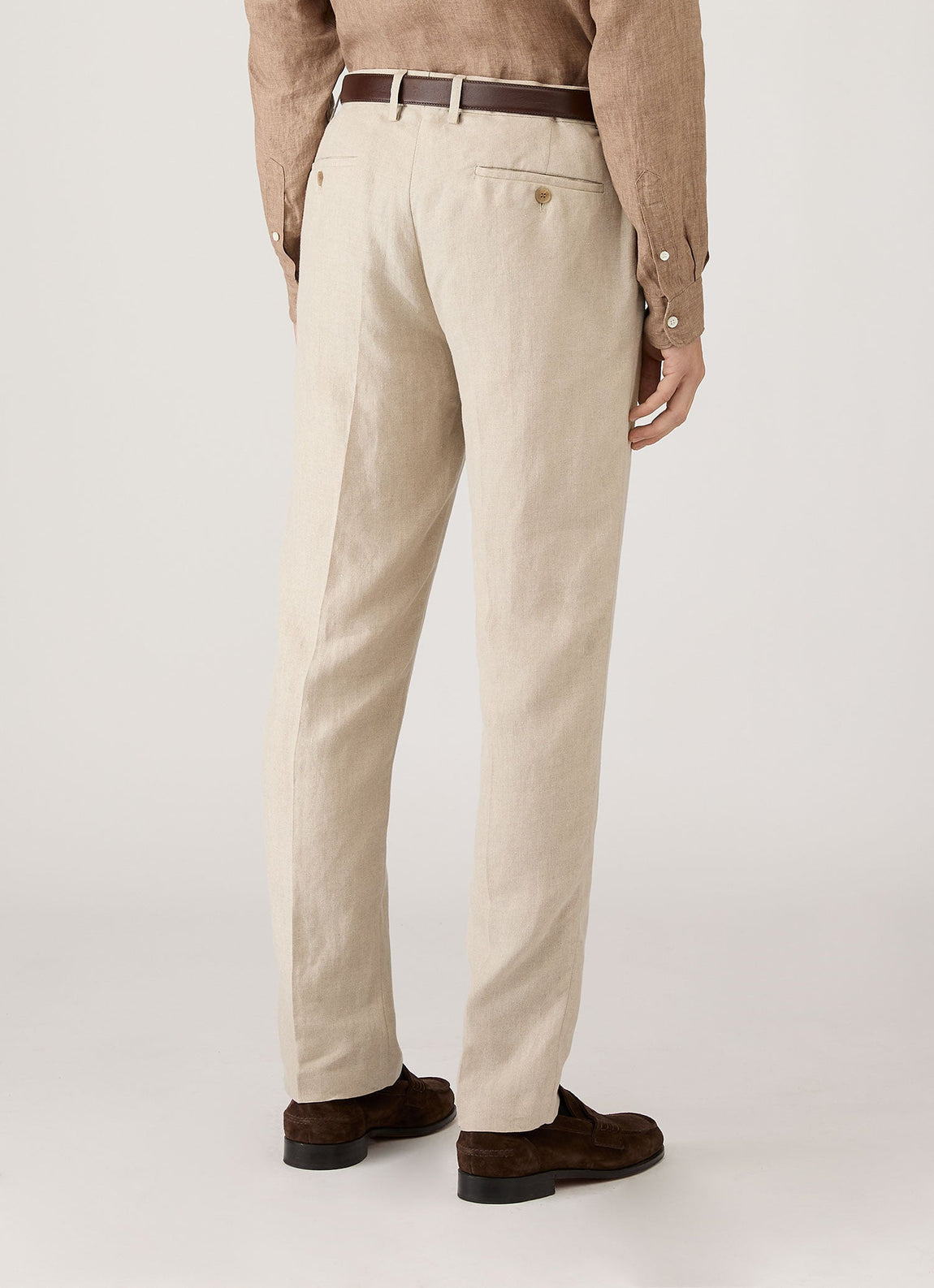 Men's Linen Trouser in Sand