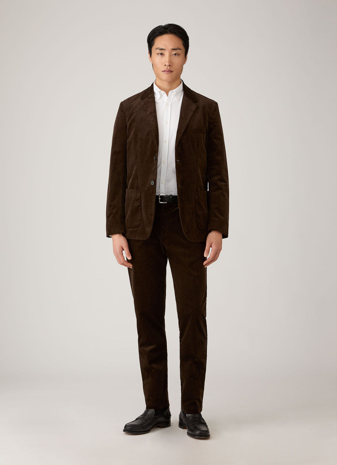 Men's Corduroy Trouser in Dark Chocolate