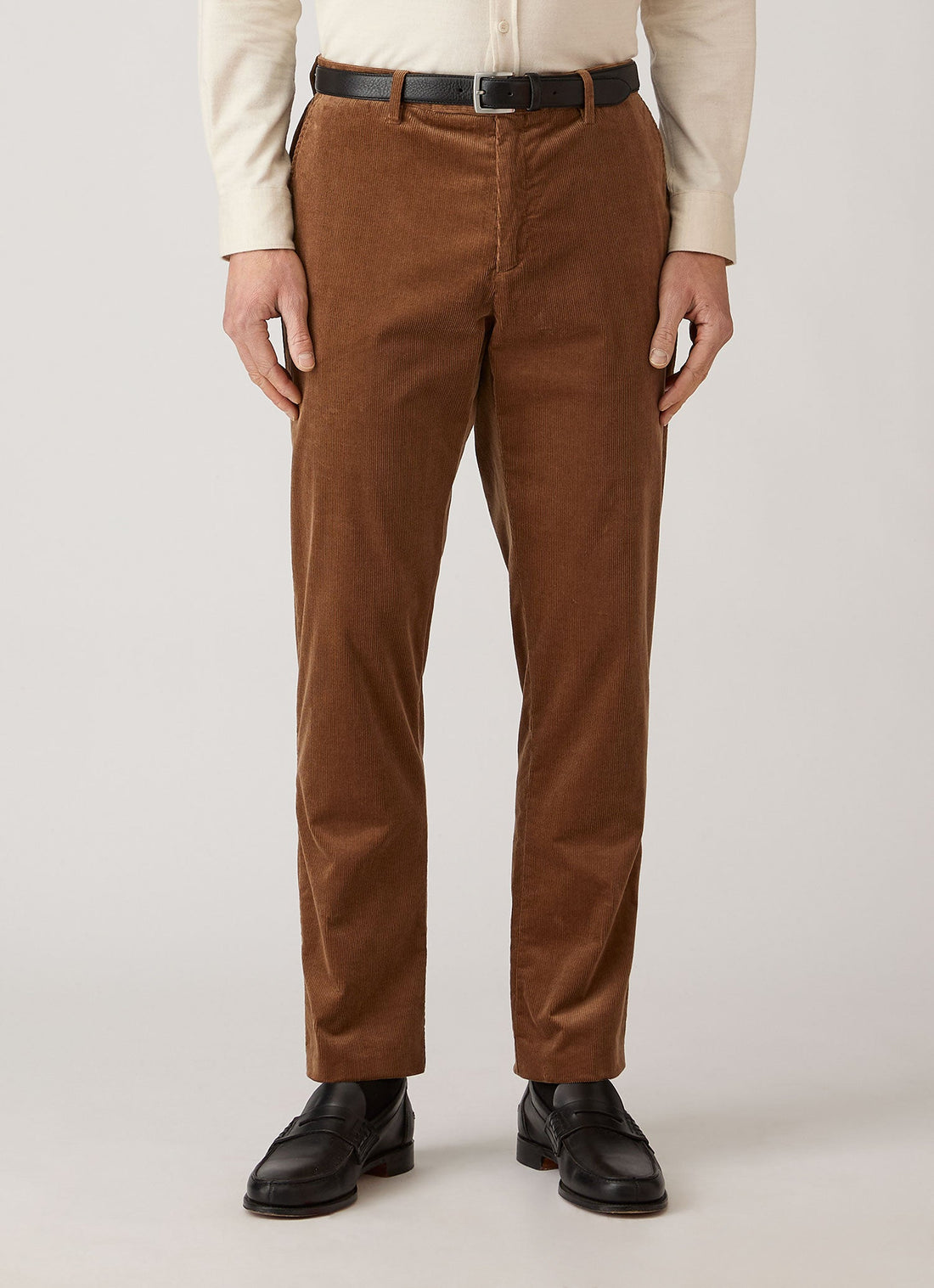 Men's Corduroy Trouser in Dark Beige