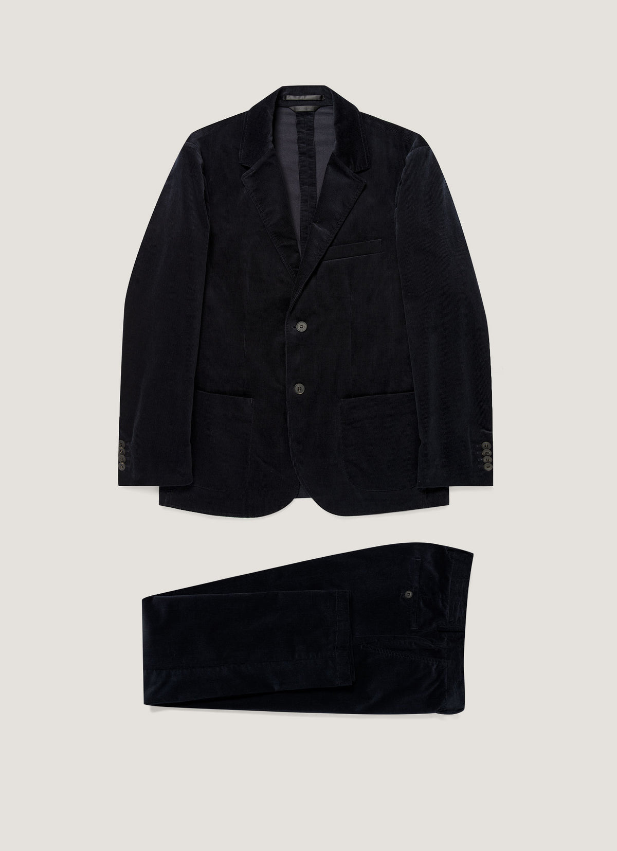 Men's Corduroy Two-Piece Suit in Navy