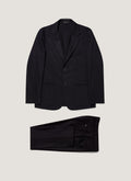 Men's Wool Cashmere Flannel Two-Piece Suit in Navy