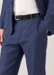 Men's Linen Trouser in Light Navy