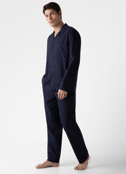 Men's Cotton Flannel Pyjama Trouser in Navy