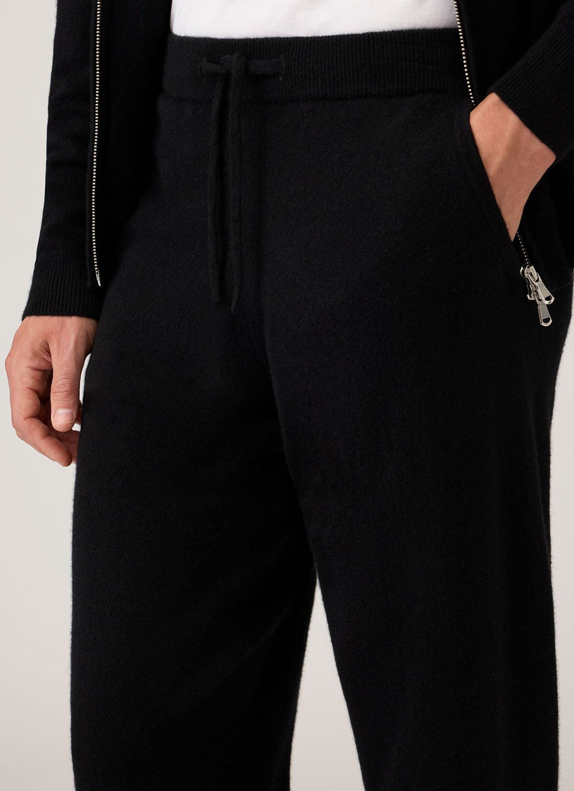 Men's Cashmere Lounge Pant in Black