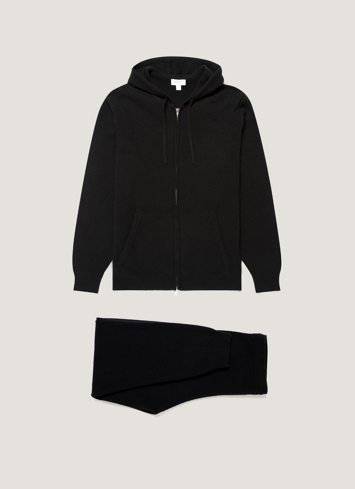 Men's Cashmere Lounge Set in Black