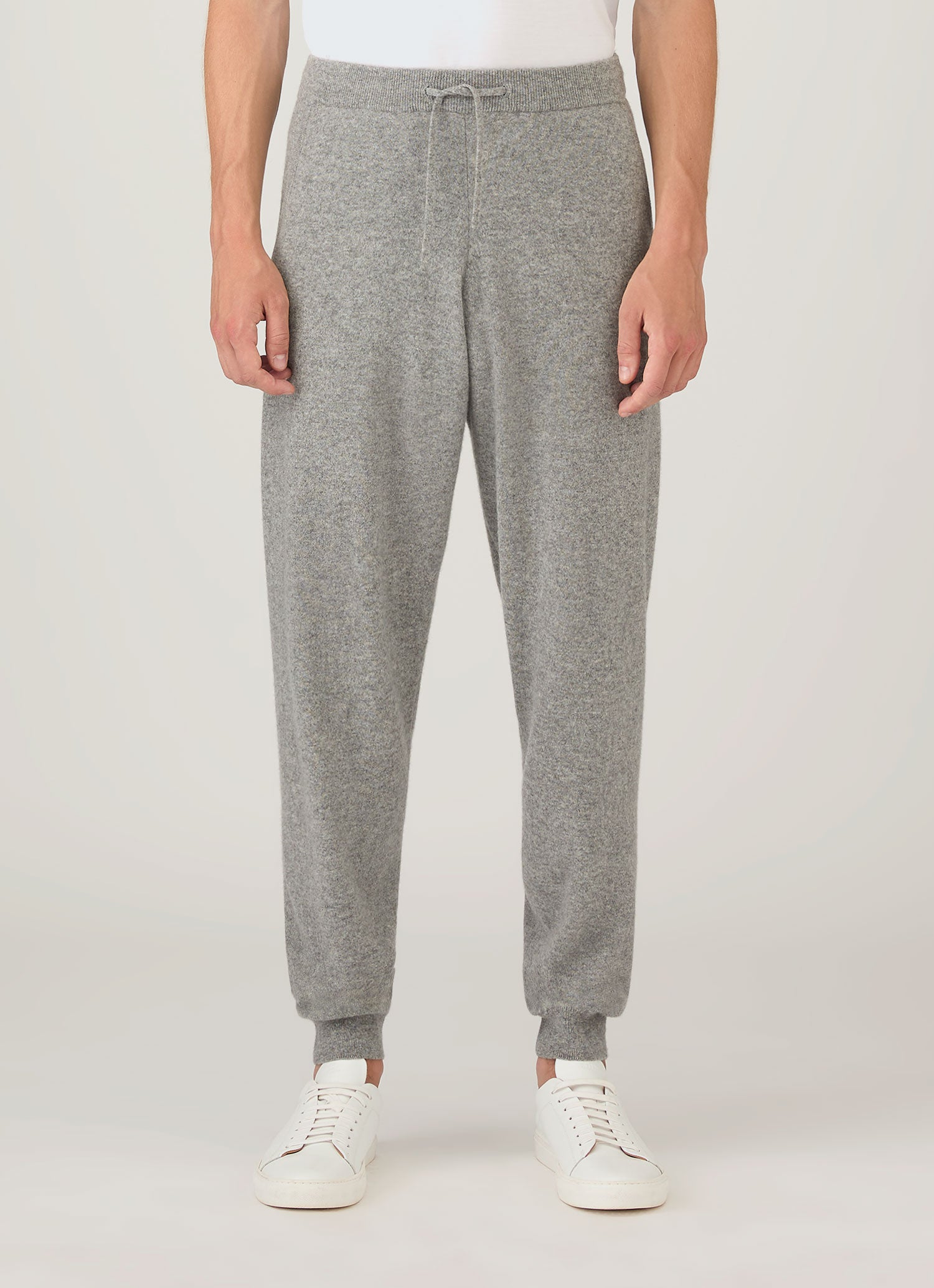 Men's Cashmere Lounge Pant in Grey Melange