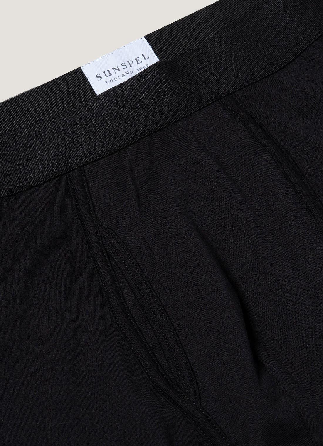 Men's Superfine Cotton Trunks in Black