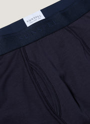 Men's Superfine Cotton Trunks in Navy