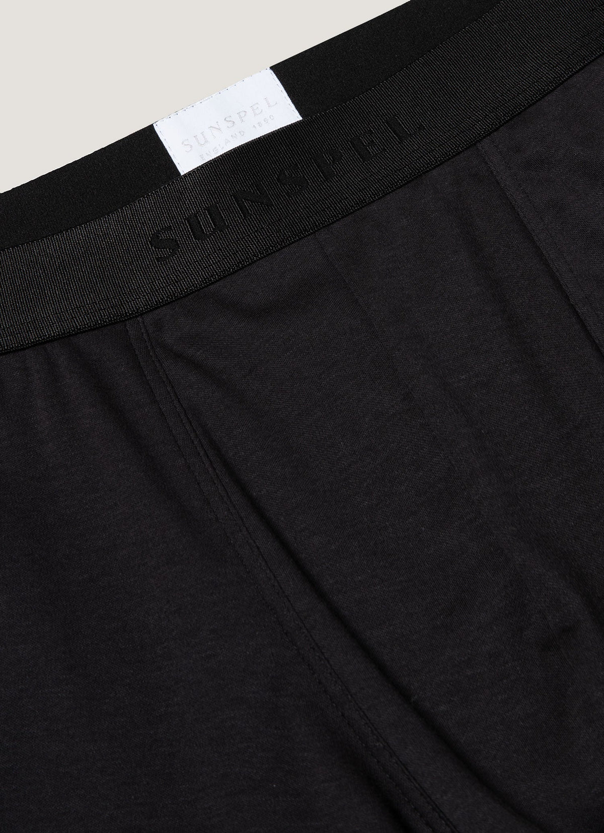 Men's Sea Island Cotton Trunks in Black