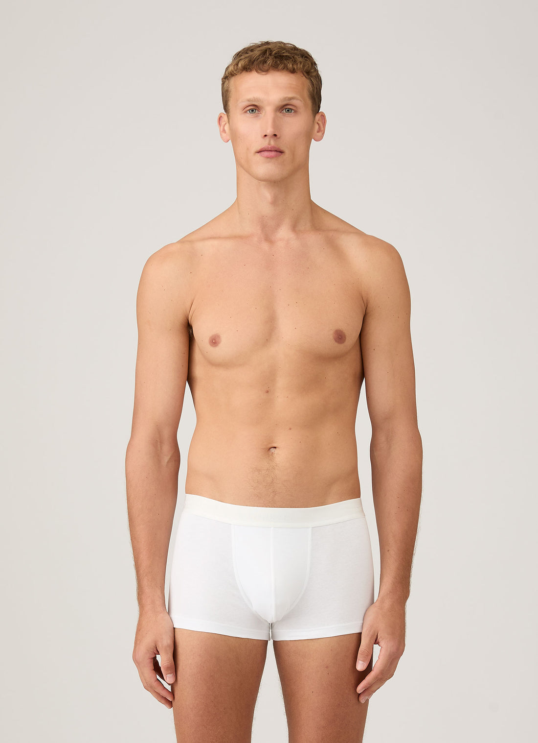 Men's Sea Island Cotton Trunks in White