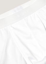 Men's Sea Island Cotton Trunks in White