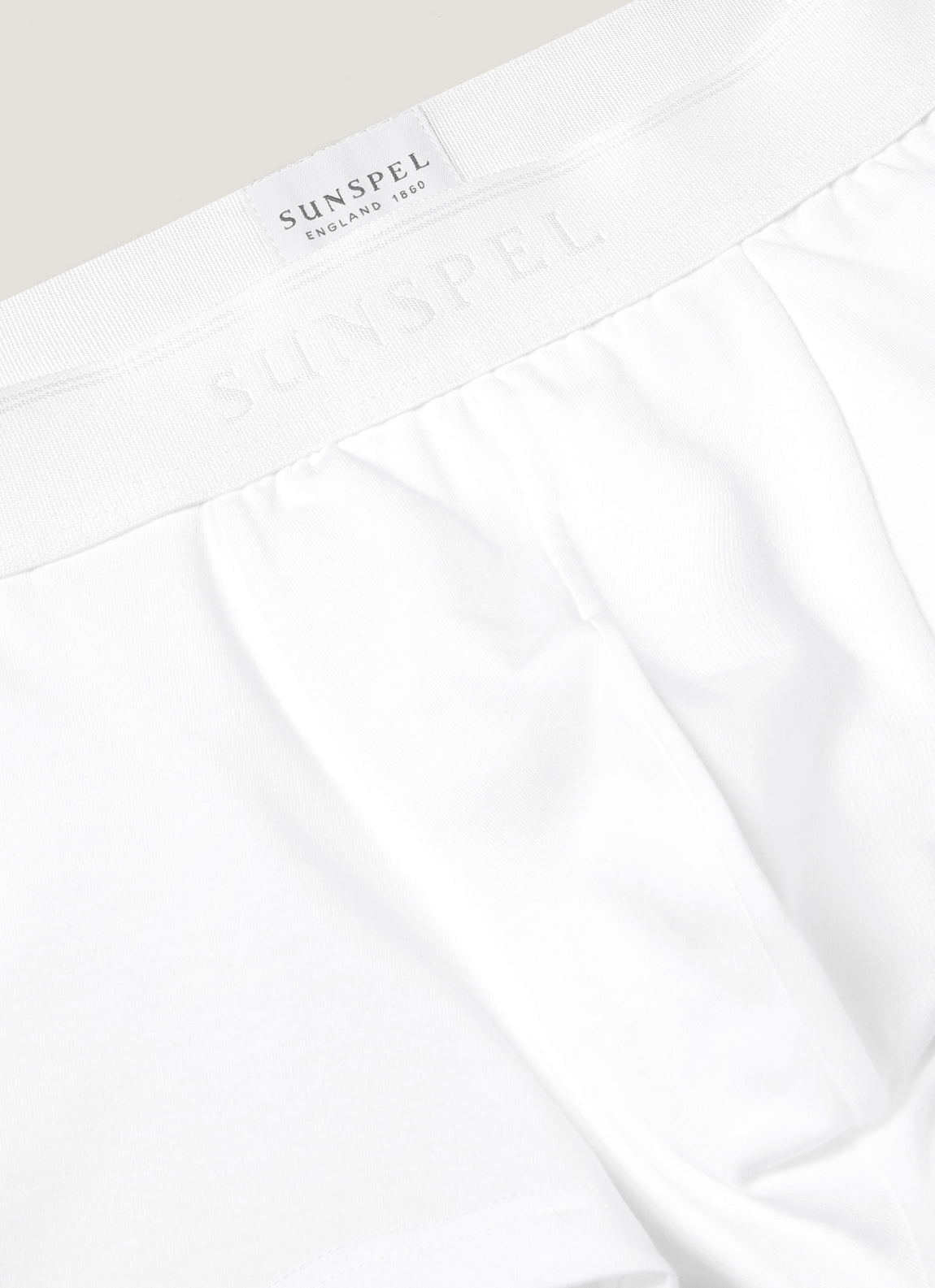 Men's Stretch Cotton Trunks 3-Pack in White