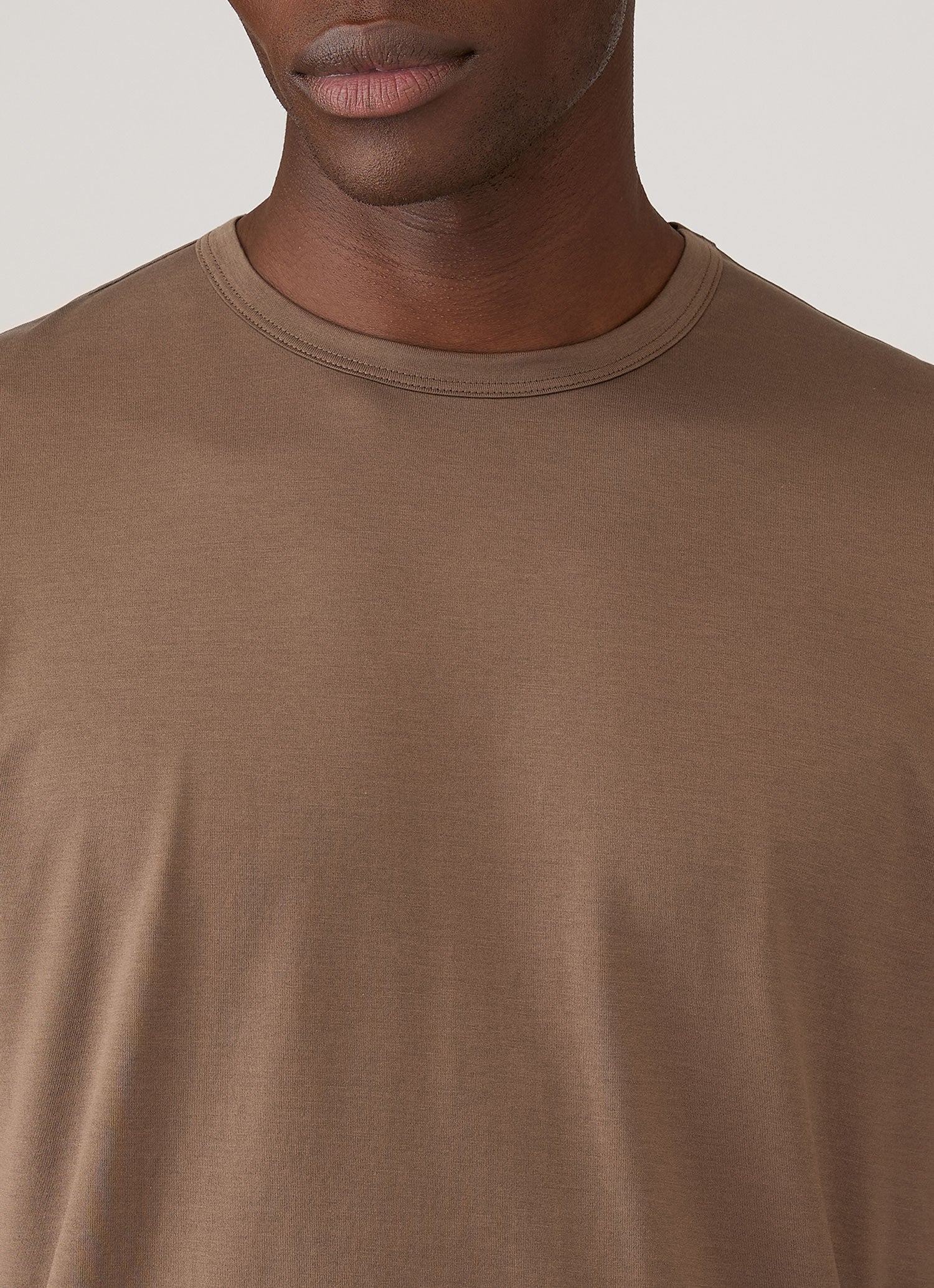 Men's Classic T-shirt in Dark Cedar | Sunspel