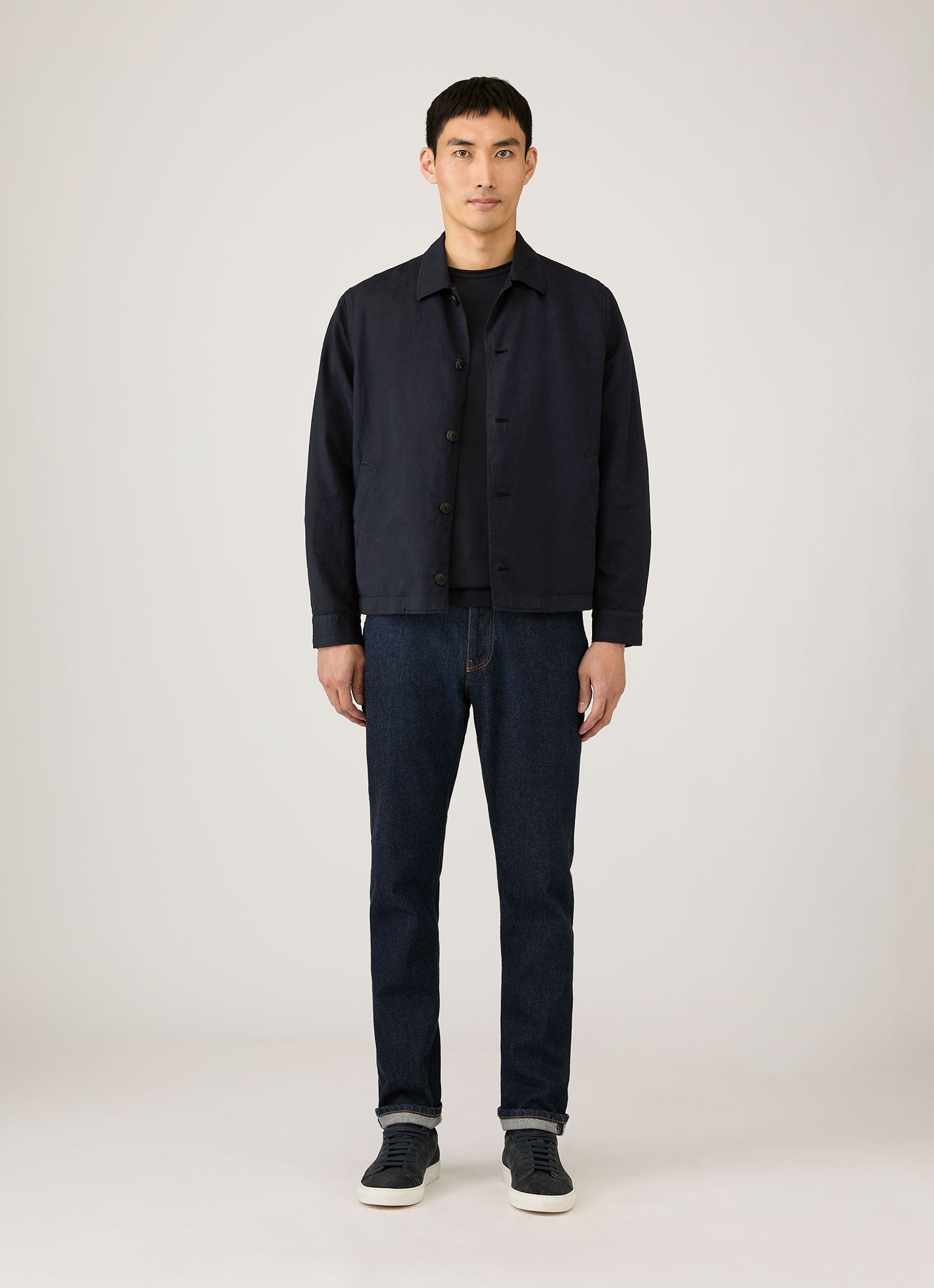 Men's Classic T-shirt in Midnight Navy | Sunspel