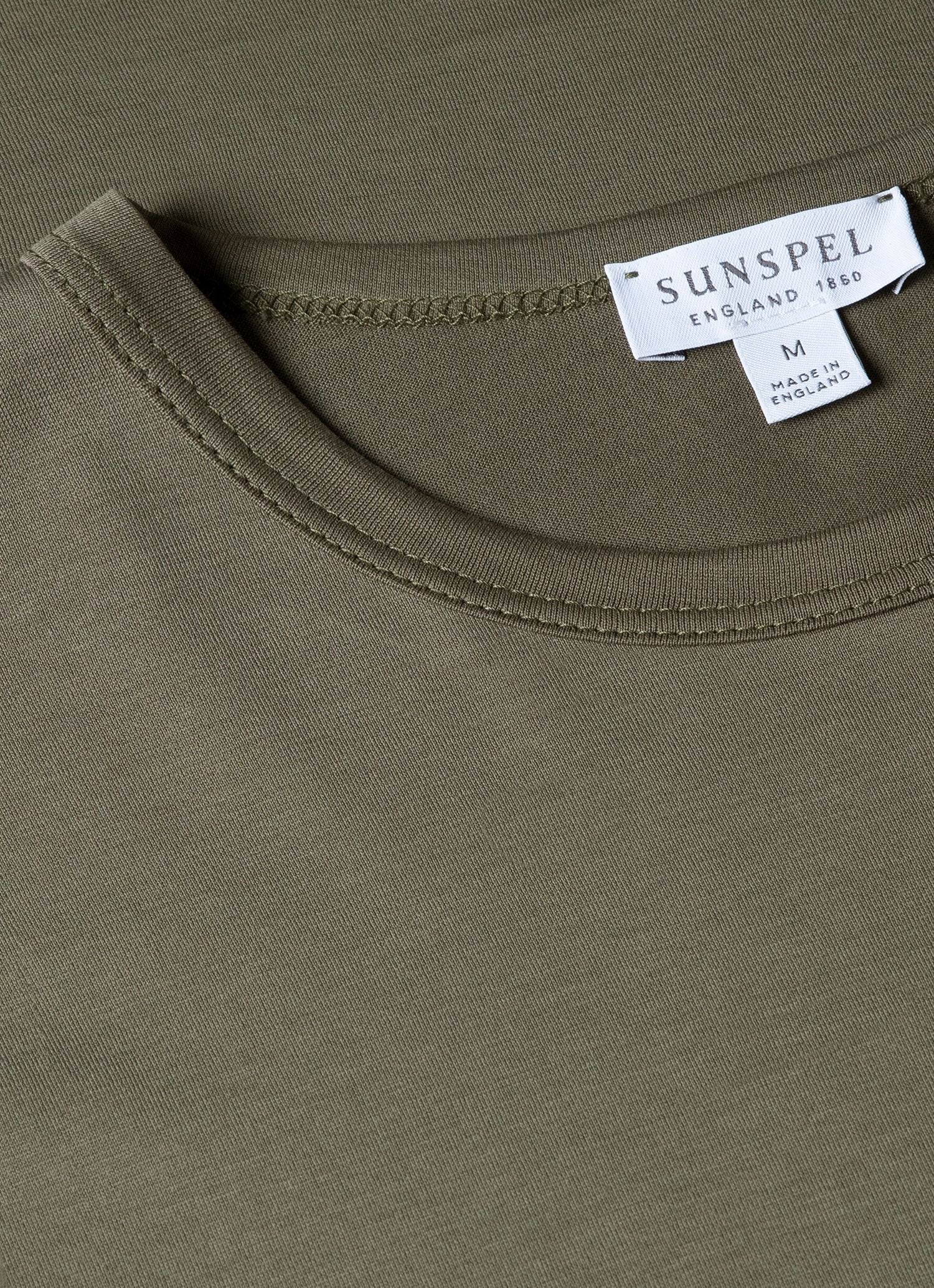 Men's Classic T-shirt in Khaki | Sunspel