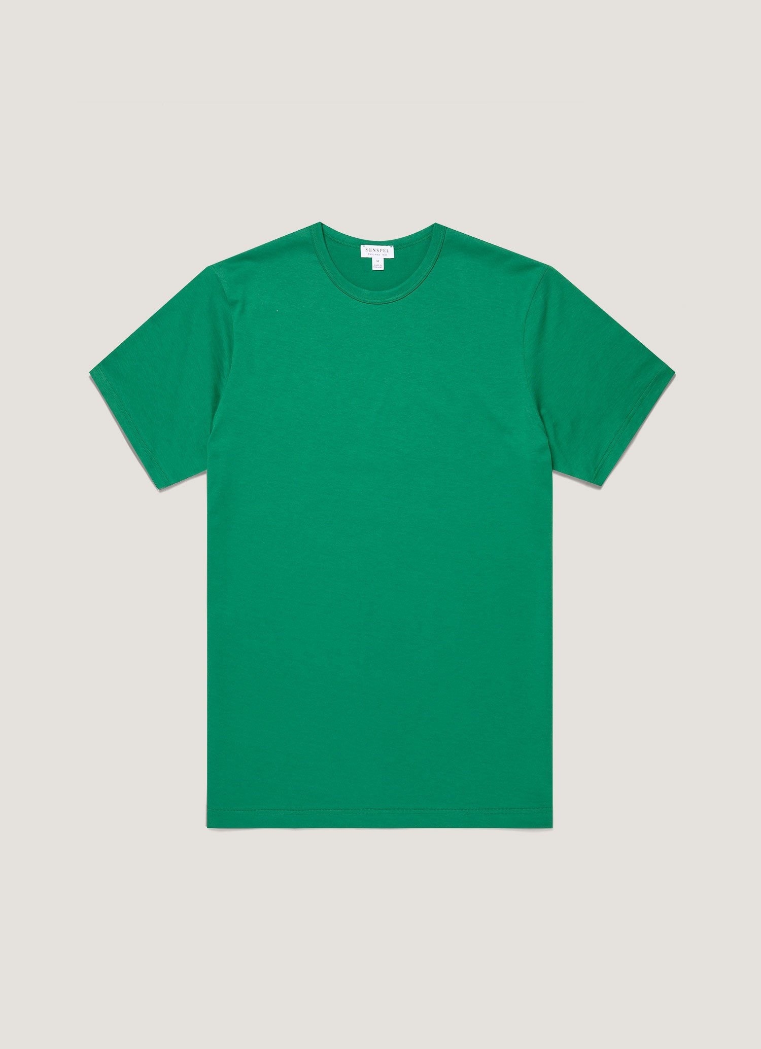 Men's Classic T-shirt in Bright Green | Sunspel
