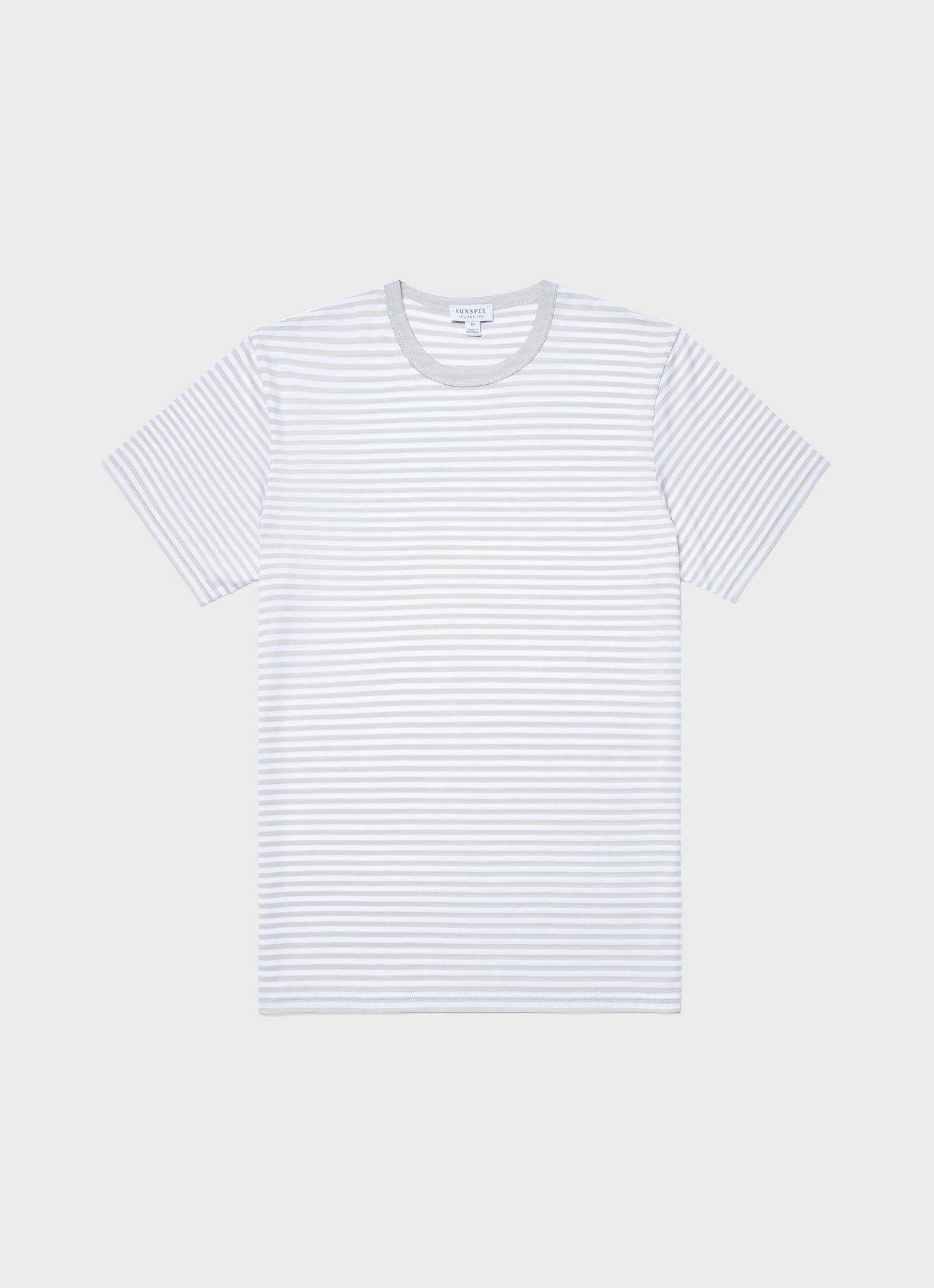 Men's Classic T-shirt in Smoke/White English Stripe