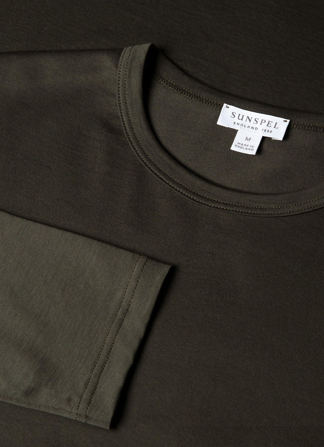 Men's Long Sleeve Classic T-shirt in Dark Green