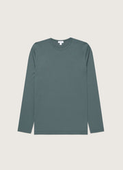 Men's Long Sleeve Classic T-shirt in Dark Petrol