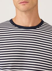 Men's Classic Long Sleeve T-shirt in Navy/White English Stripe