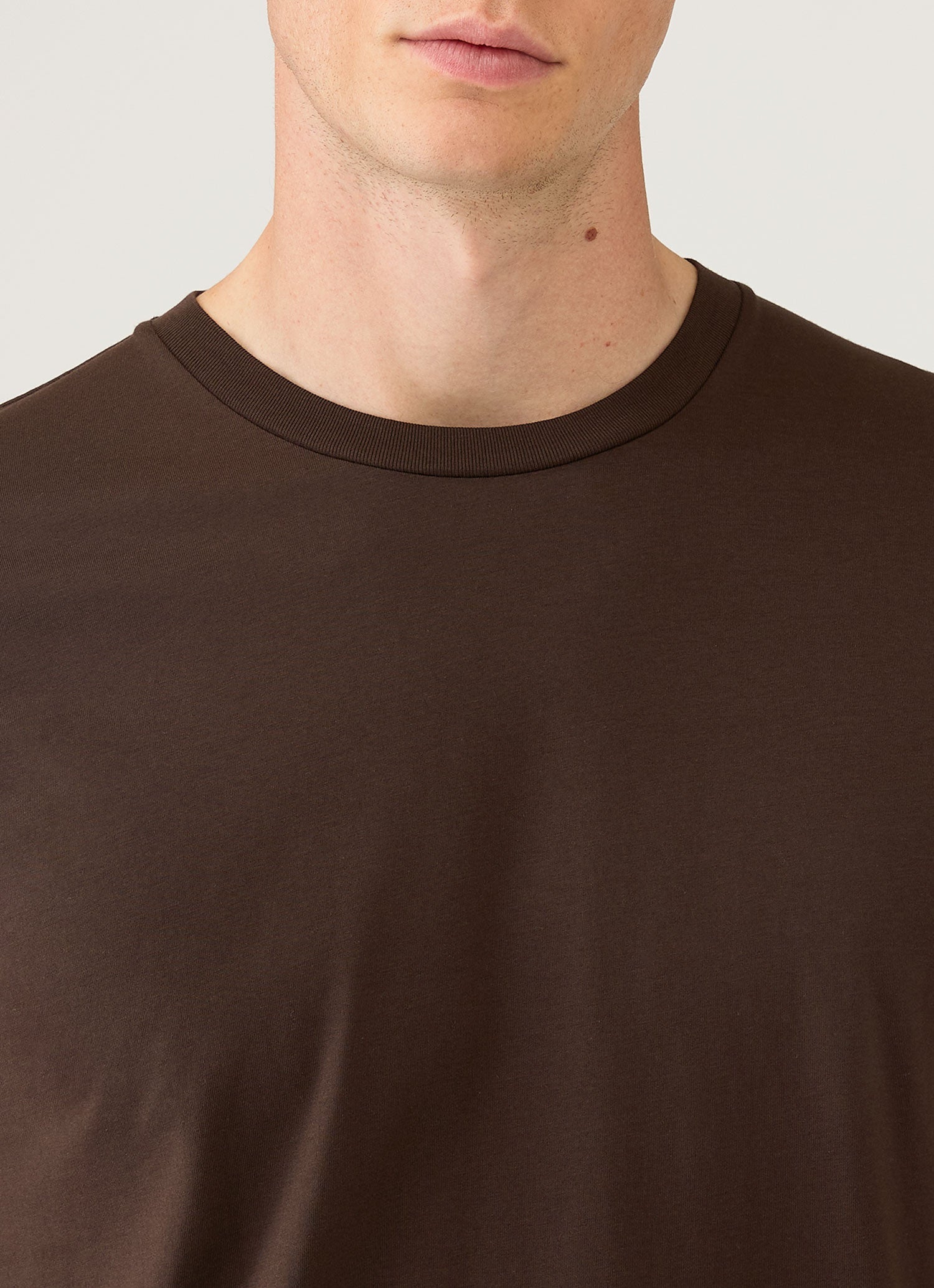 Men's Riviera Midweight T-shirt in Dark Chocolate