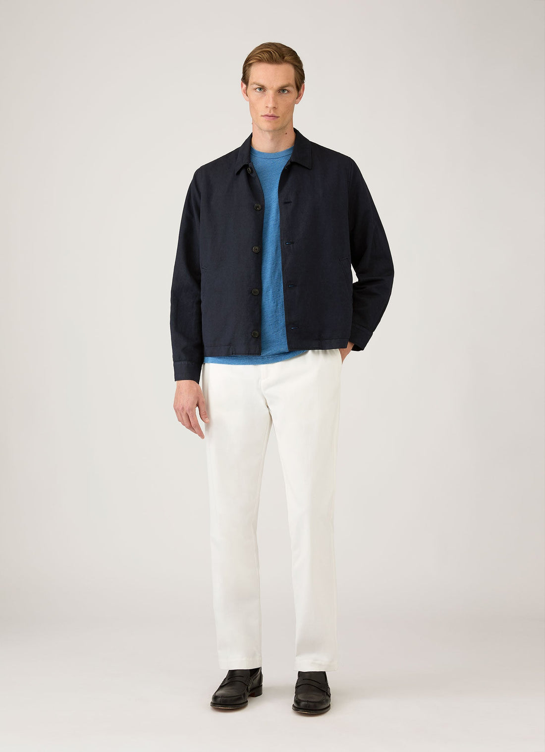 Men's Riviera Midweight T-shirt in Mid Indigo Wash