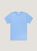 Men's Riviera Midweight T-shirt in Azure Blue