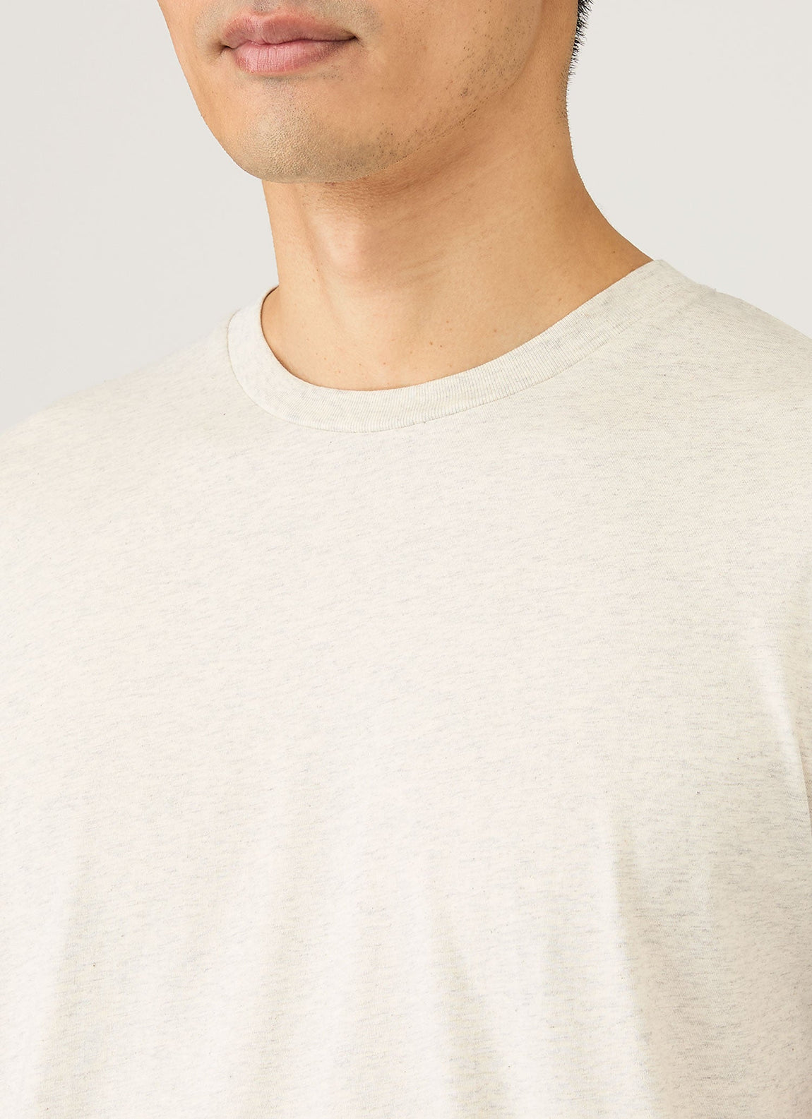 Men's Riviera Midweight T-shirt in Archive White Melange