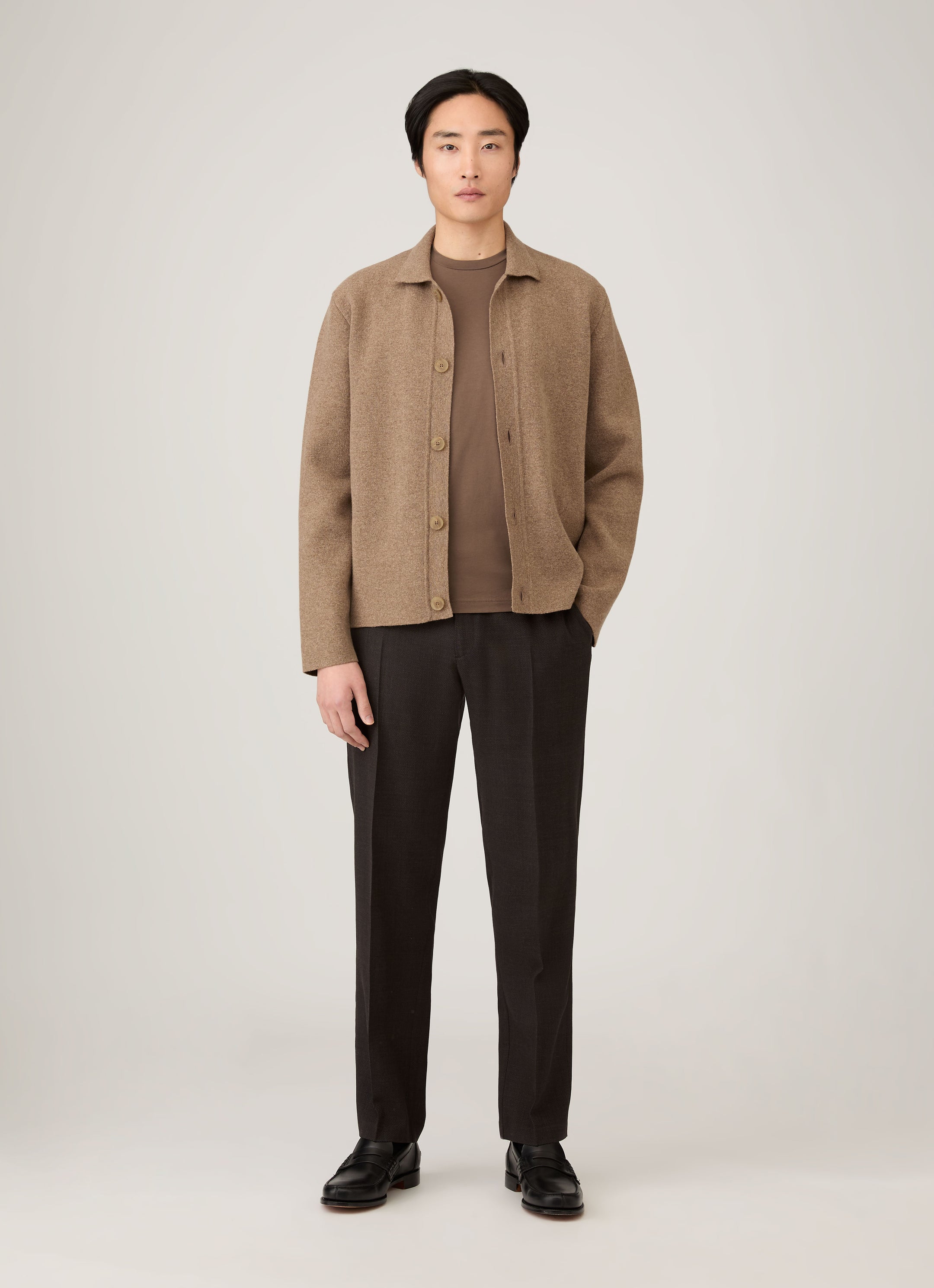 Men's Riviera Midweight T-shirt in Bark