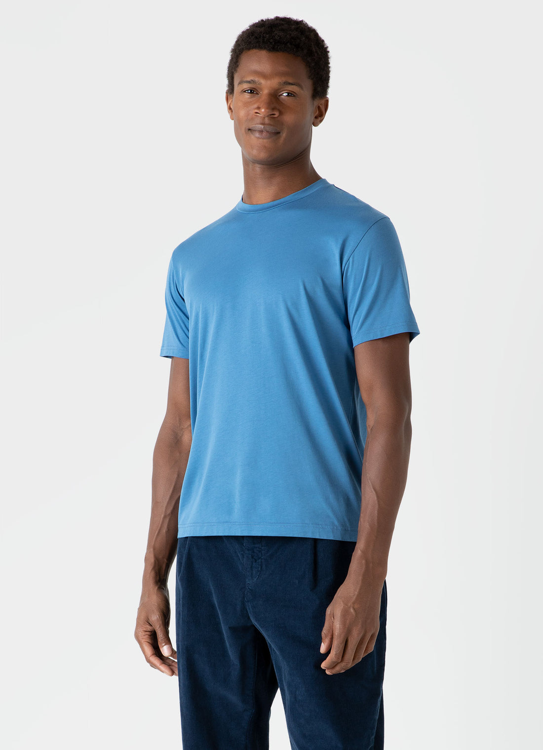 Men's Riviera Midweight T-shirt in Blue Jean