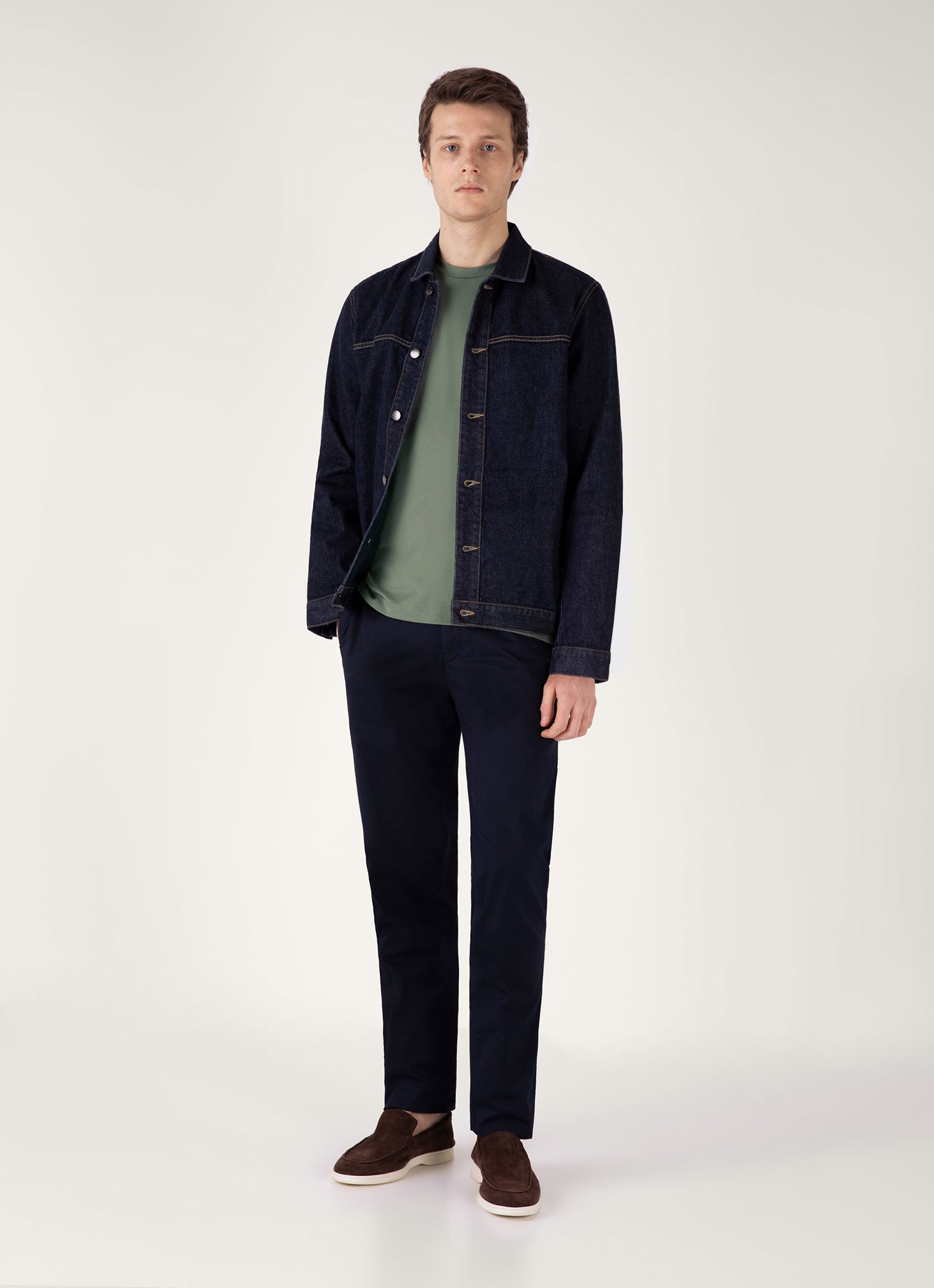 Men's Riviera Midweight T-shirt in Dusk Green